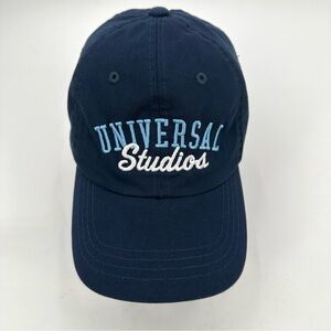 3/$15 Universal Studios Hat Blue Cotton Embroidered Logo Adjustable Hook & Loop